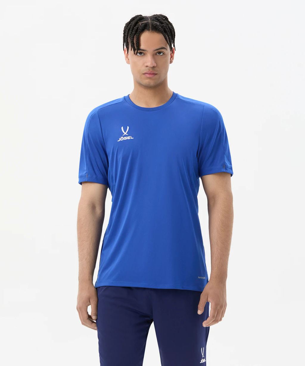Футболка тренировочная JOGEL PREMIER PerFormDRY Training Poly Tee, синий  фото 6