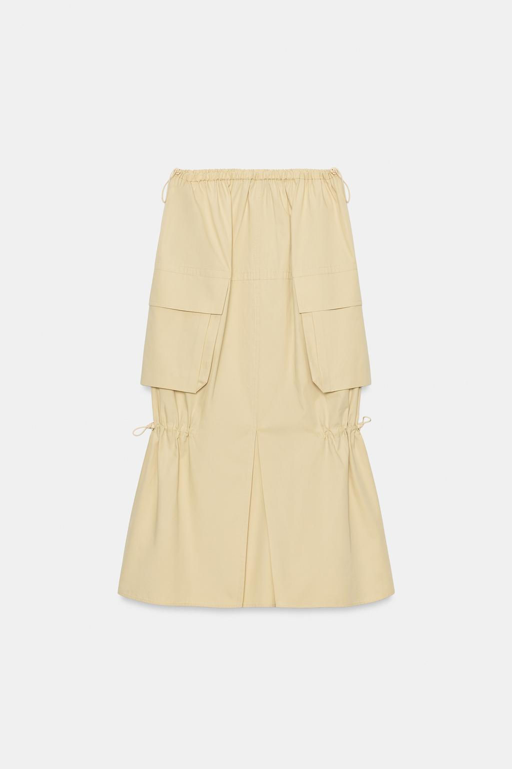 ZW COLLECTION CARGO MIDI SKIRT - Zara фото 7