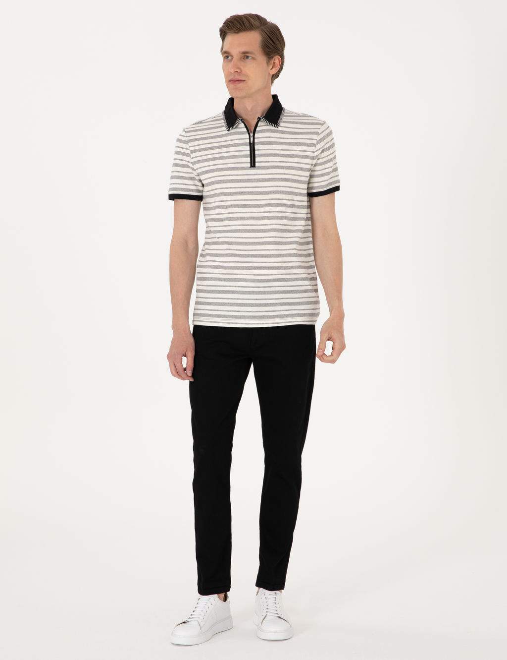 Bej Slim Fit Ti__rt