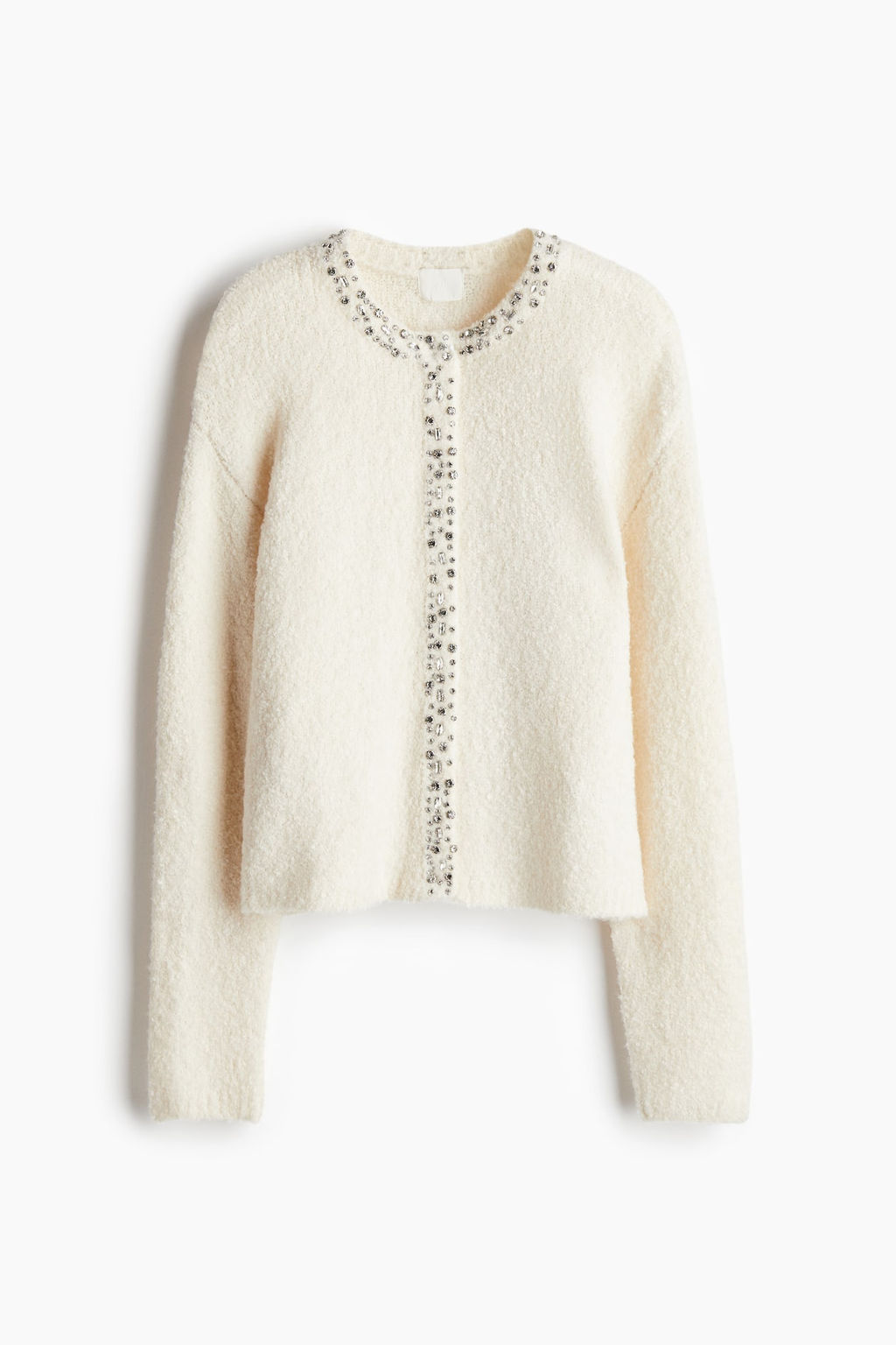 Cardigan con strass