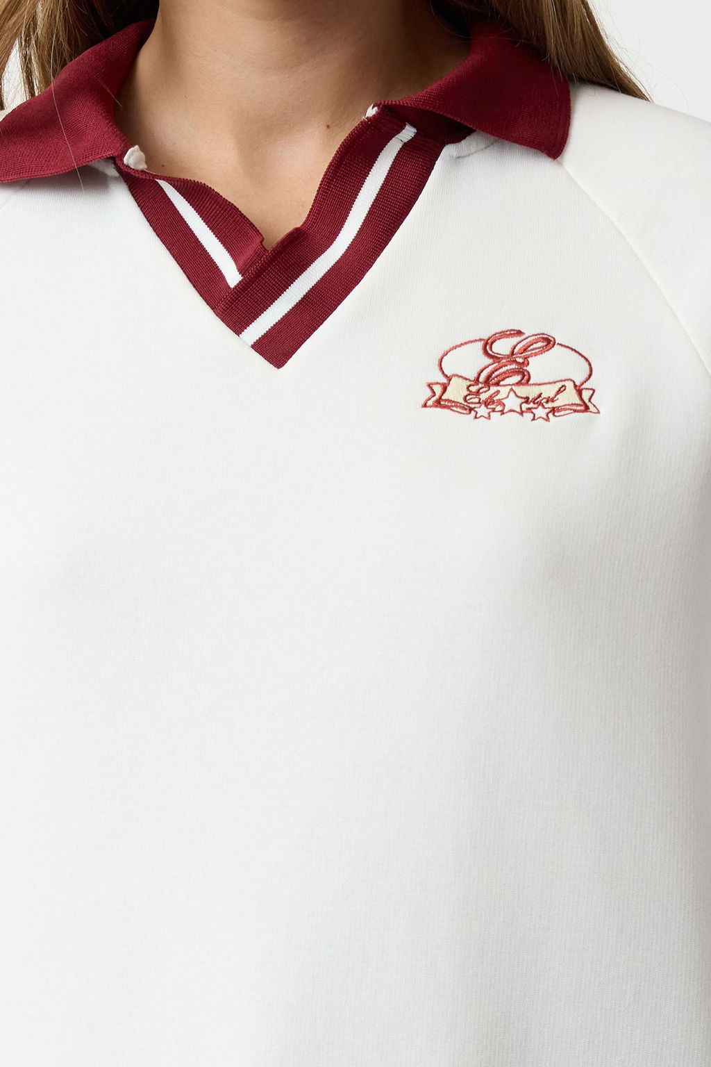 TRENDYOLMILLA Ekru Orme Sweatshirt TWOAW25SW00173 фото 3