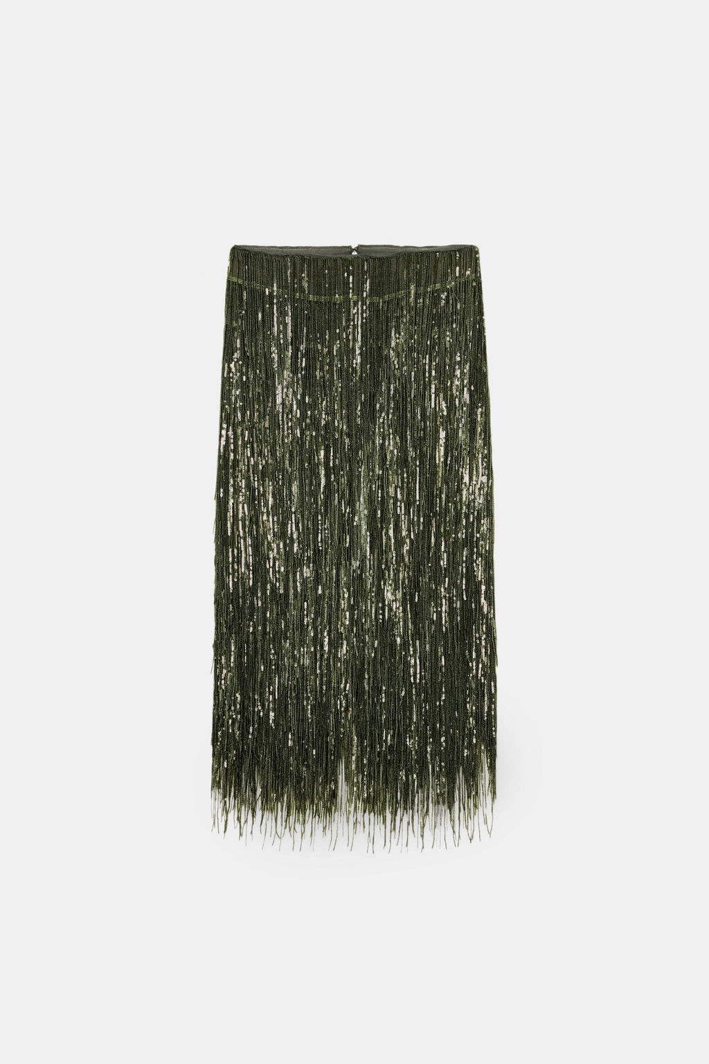 ZW COLLECTION LIMITED EDITION SEQUIN FRINGE SKIRT - Zara фото 6