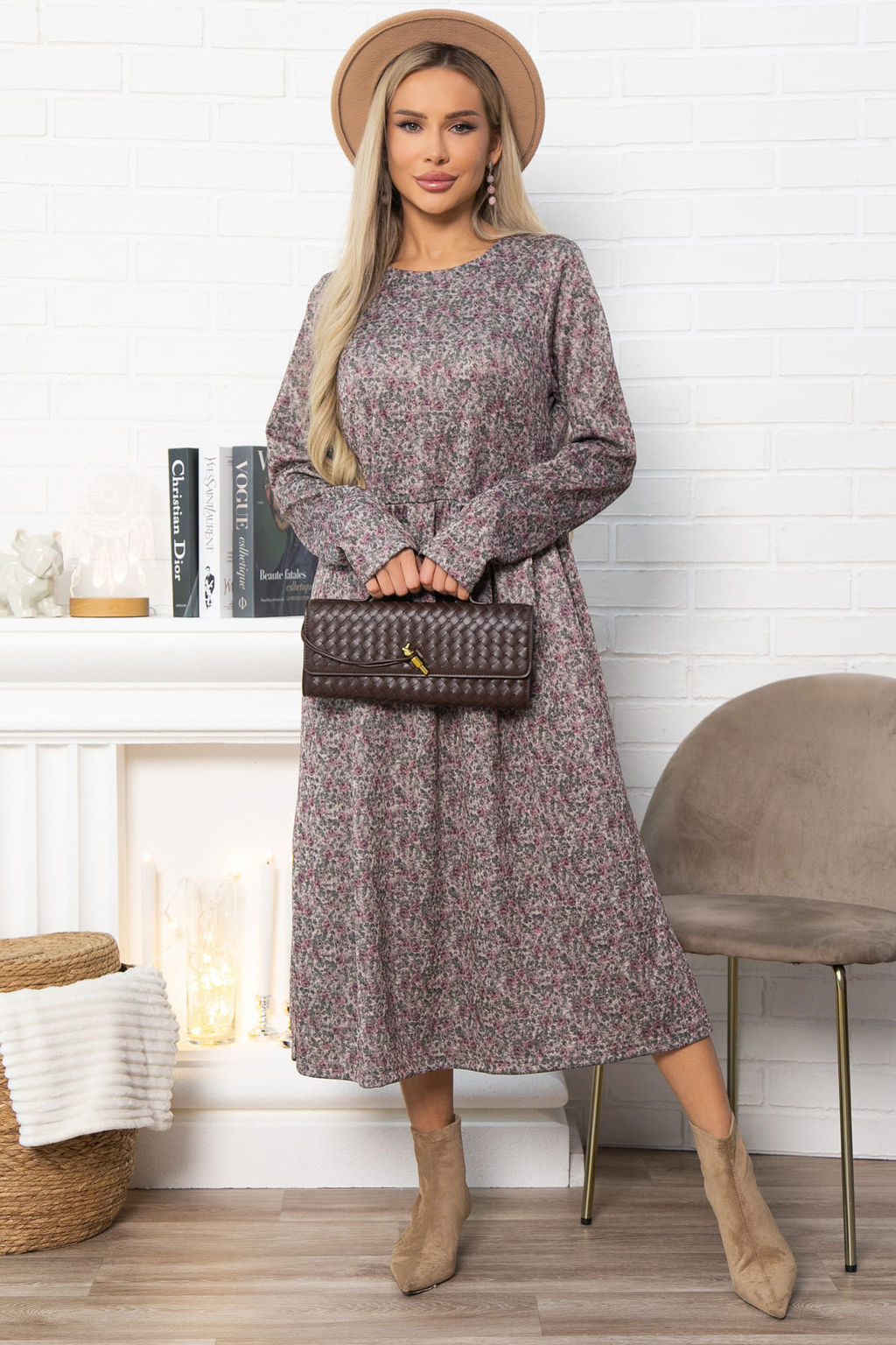 Платье Андреа (коричневое) П14852-25М - Lt collection фото 8