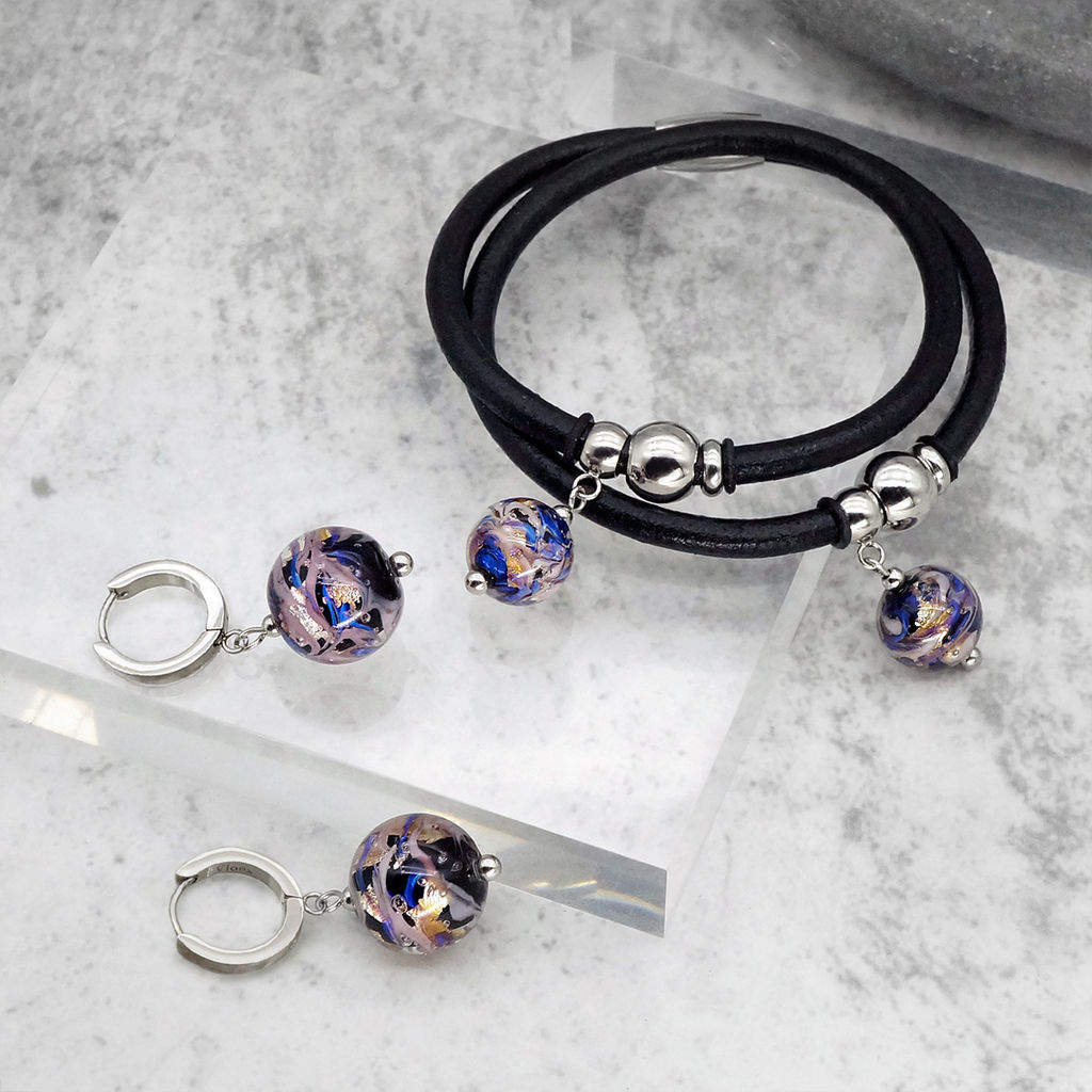 Серьги из муранского стекла ENERGY LS1090 - Vloes фото 6