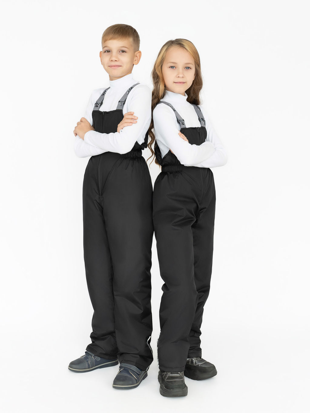 Полукомбинезон детский черный 60-006/2 (128, 64)