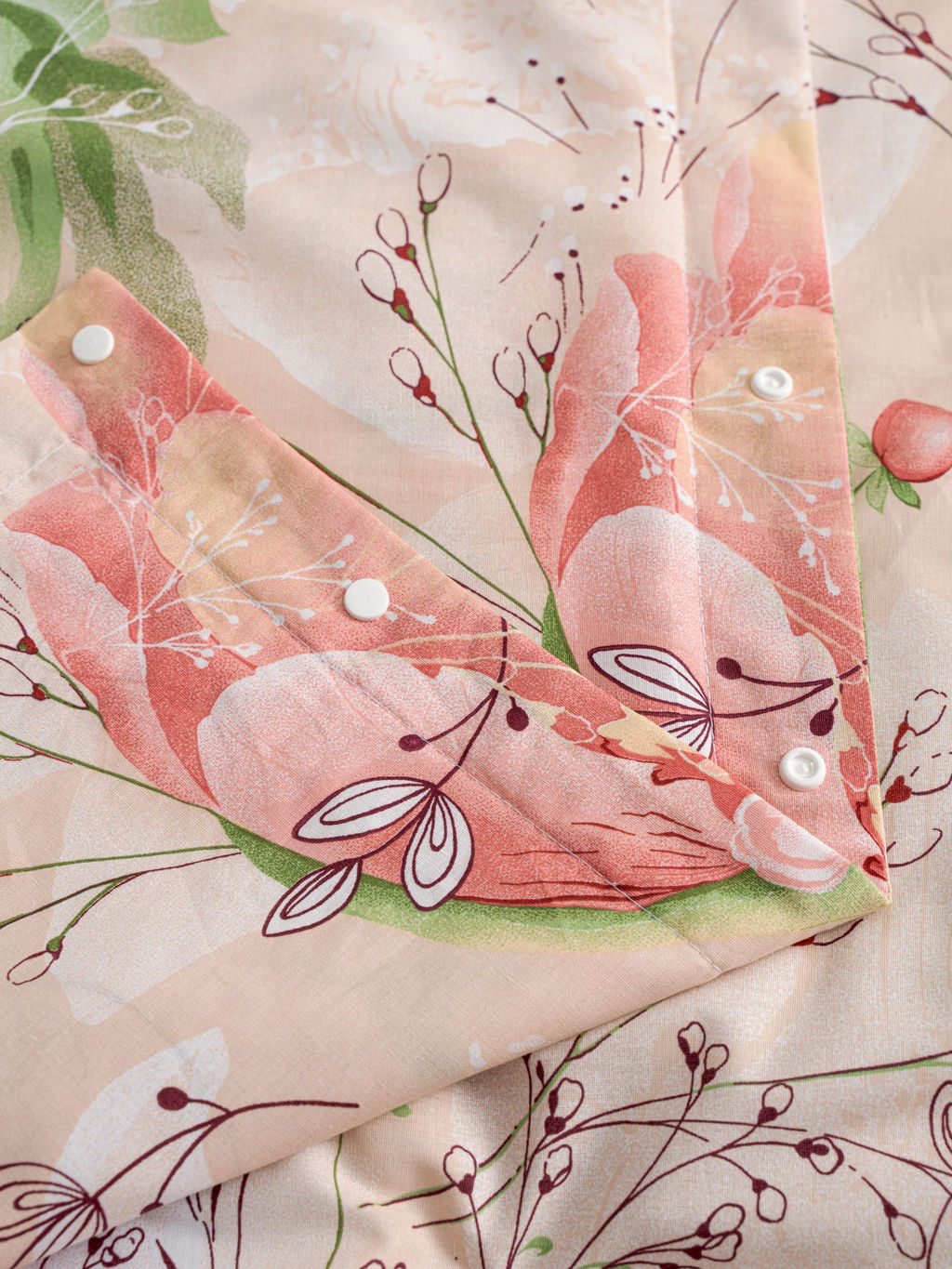 КПБ ЭКОДОМ Персик 20124-1/Семейный - Шуйские ситцы фото 8