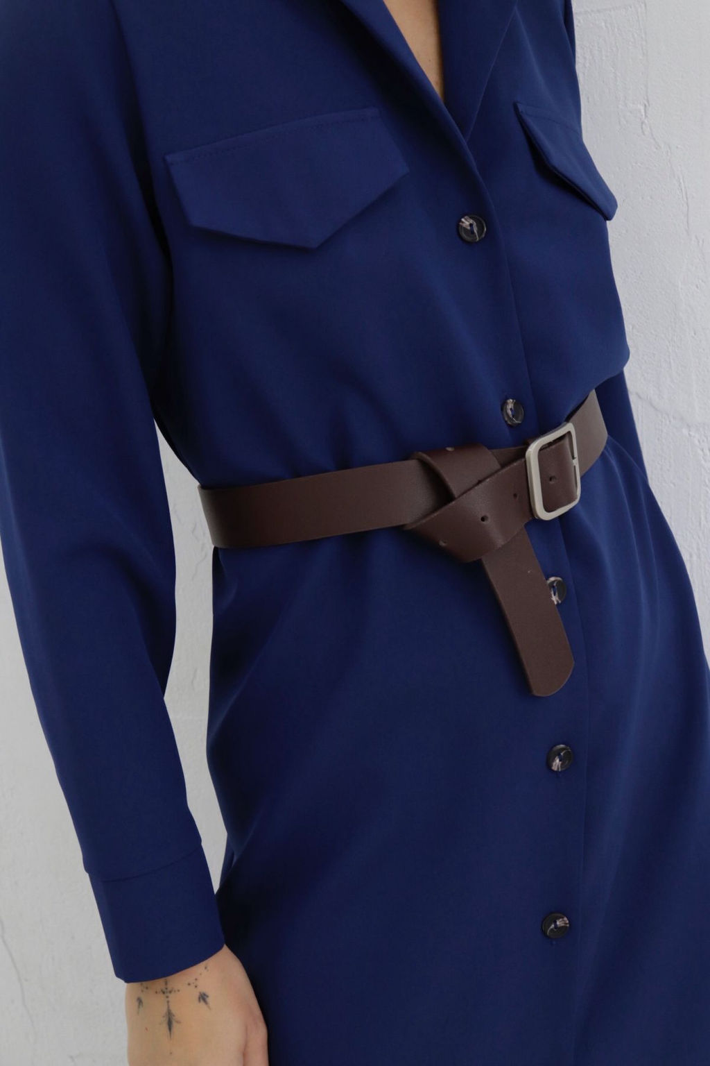 Платье-рубашка с английским воротником - Martichelli фото 388