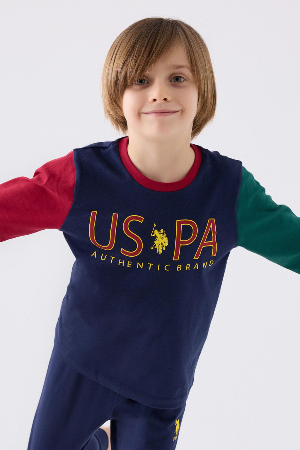 Erkek _ocuk Lacivert Pijama Tak_m_ Sepette S_rpriz _ndirim - U.s. polo assn фото 2
