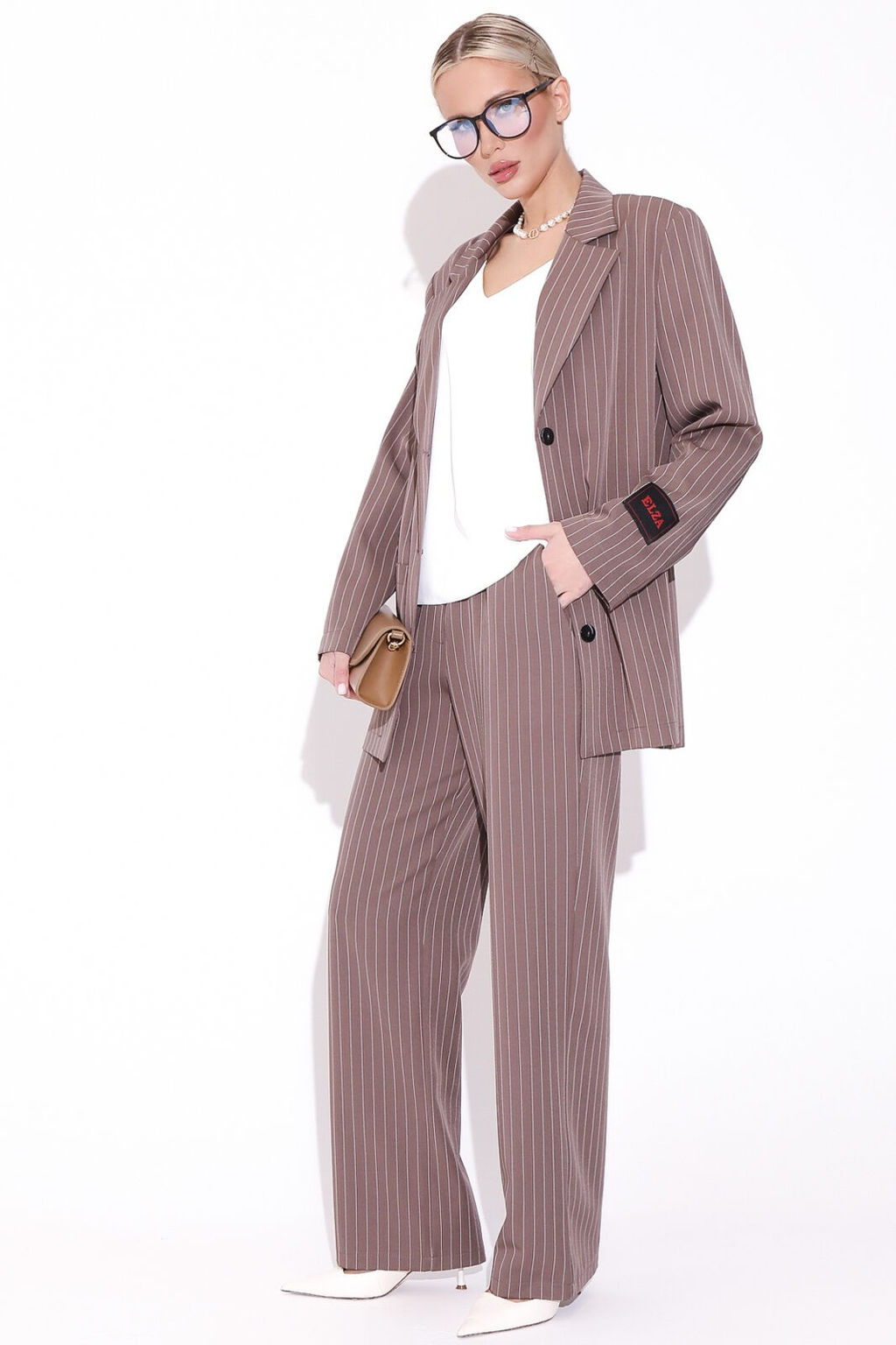 Пиджак Драйв (полоска/мокко)