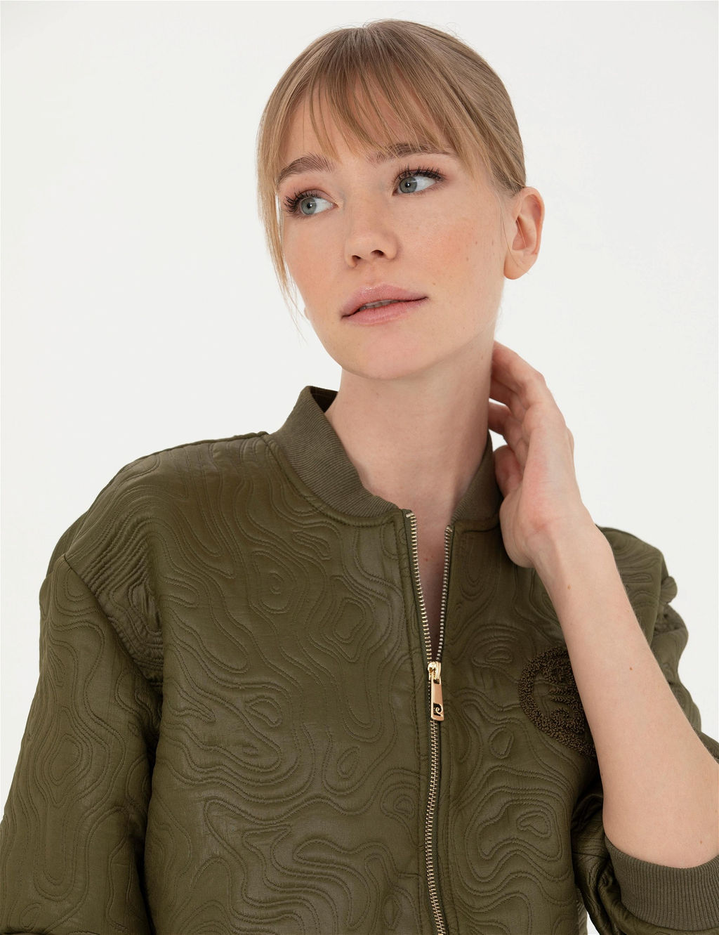 Haki Crop Top Ceket - Pierre cardin фото 2