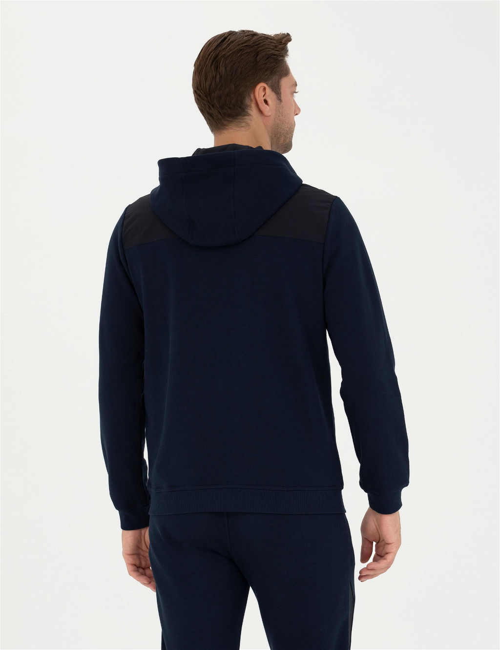 Lacivert Regular Fit Kap__onlu Sweatshirt - Pierre cardin фото 5