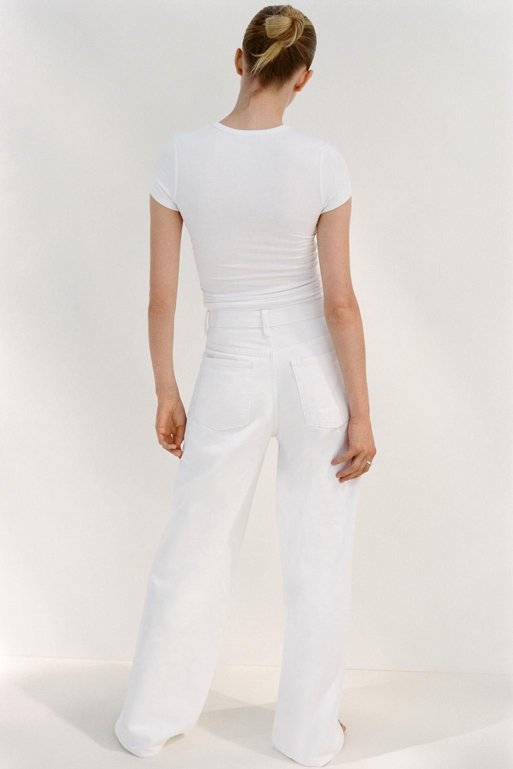 TRF WIDE-LEG LOW-RISE JEANS - Zara фото 5