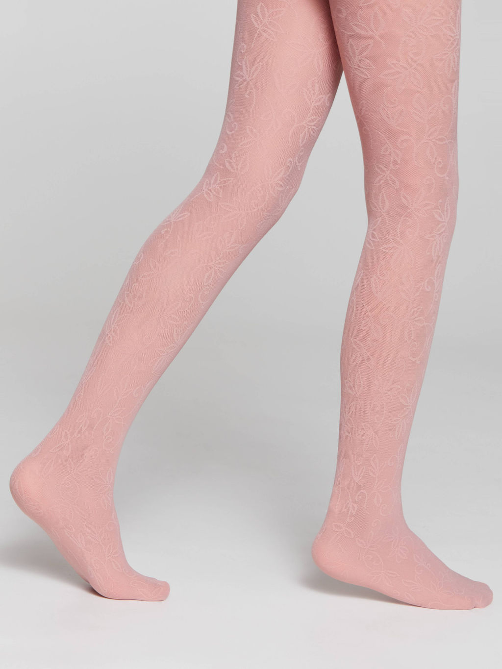 CONTE Эластичные колготки с ажурным цветочным рисунком KETTY dusty rose - Conte elegant фото 4