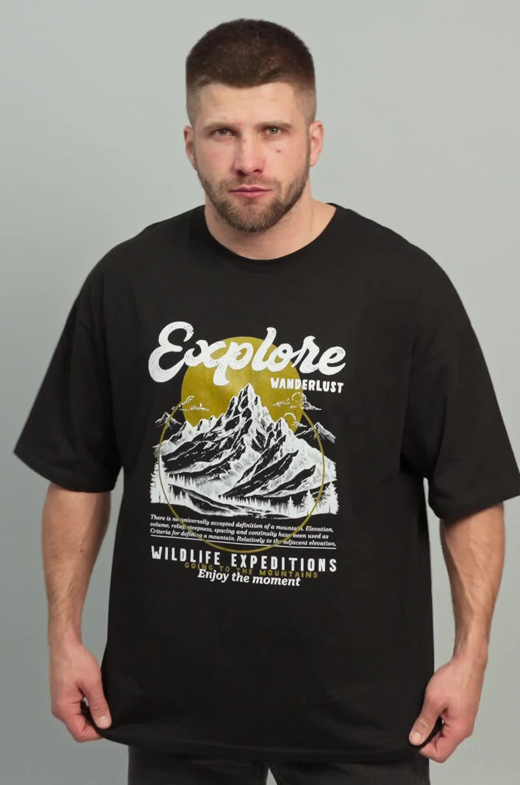 Мужская футболка оверсайз Happyfox