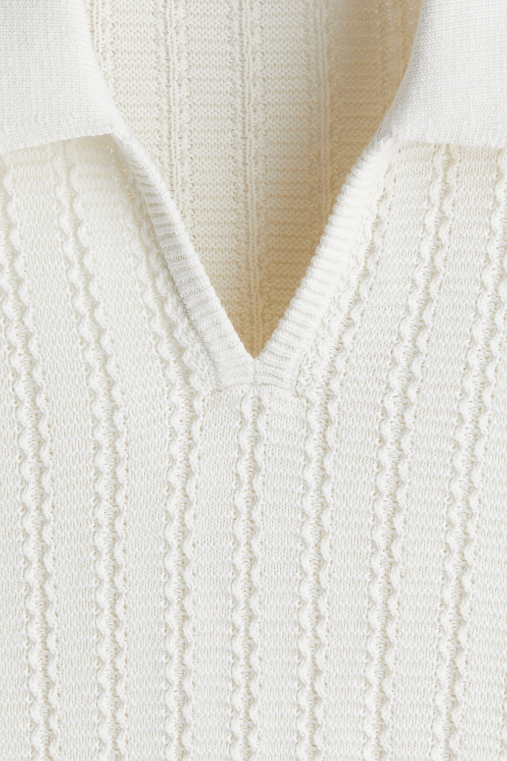 Polo en punto texturizado Regular Fit - H&m фото 4