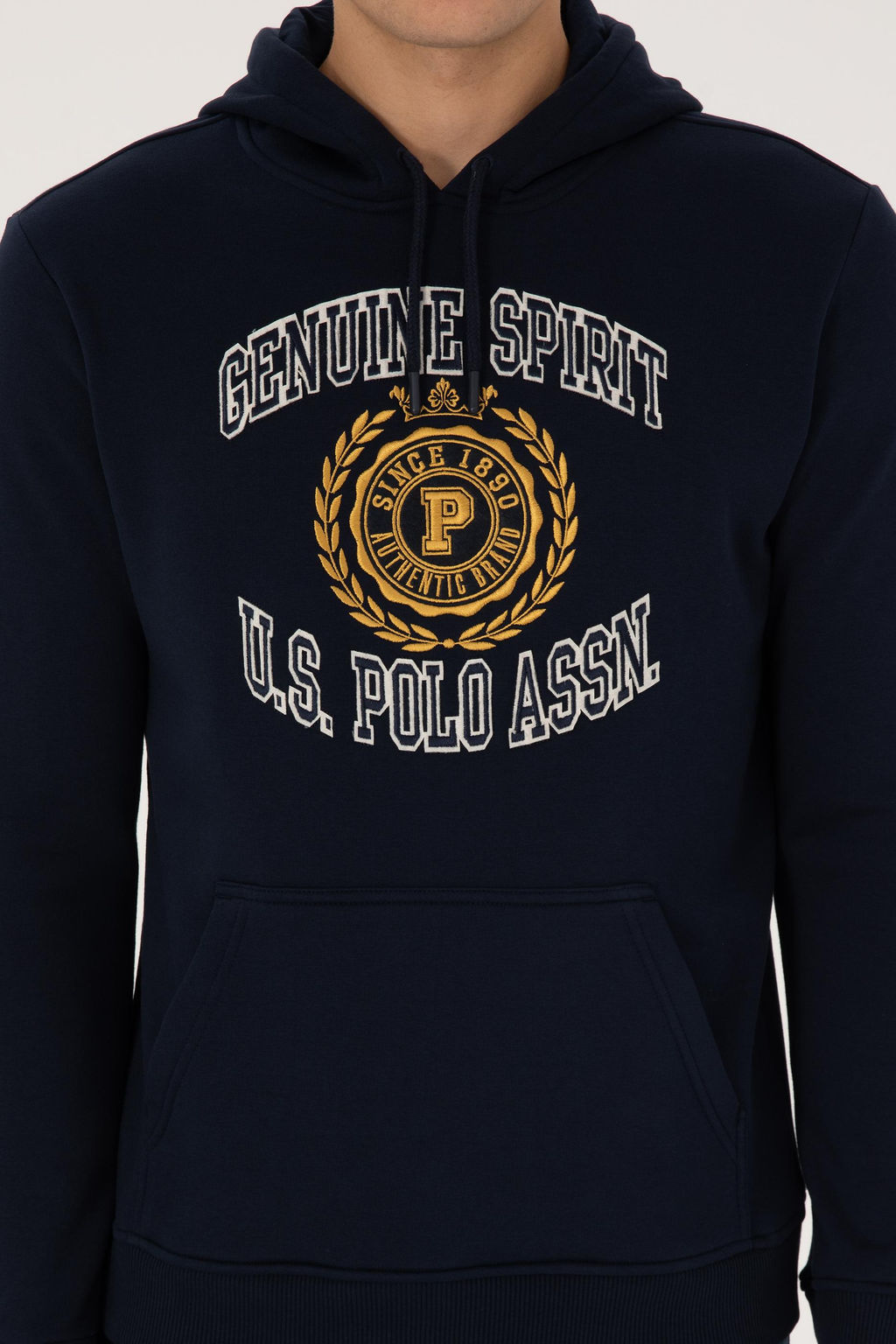 Erkek Regular Fit Kap__onlu _ardonlu Lacivert Sweatshirt - U.s. polo assn фото 6