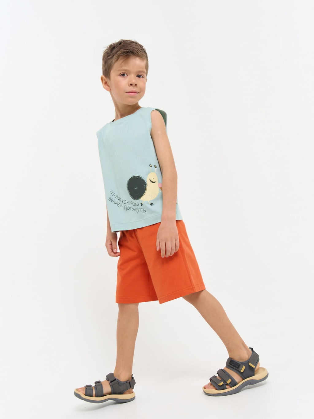 Сандалии Графит на липучке - Bungly фото 14