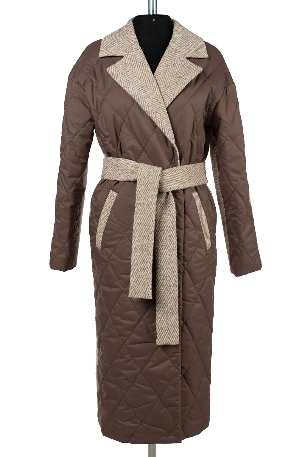 Пальто женское демисезонное (пояс) - El podio фото 9