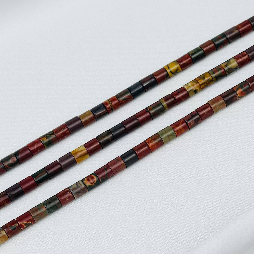 Бусины для украшений из Яшмы (Пикассо) 38 см