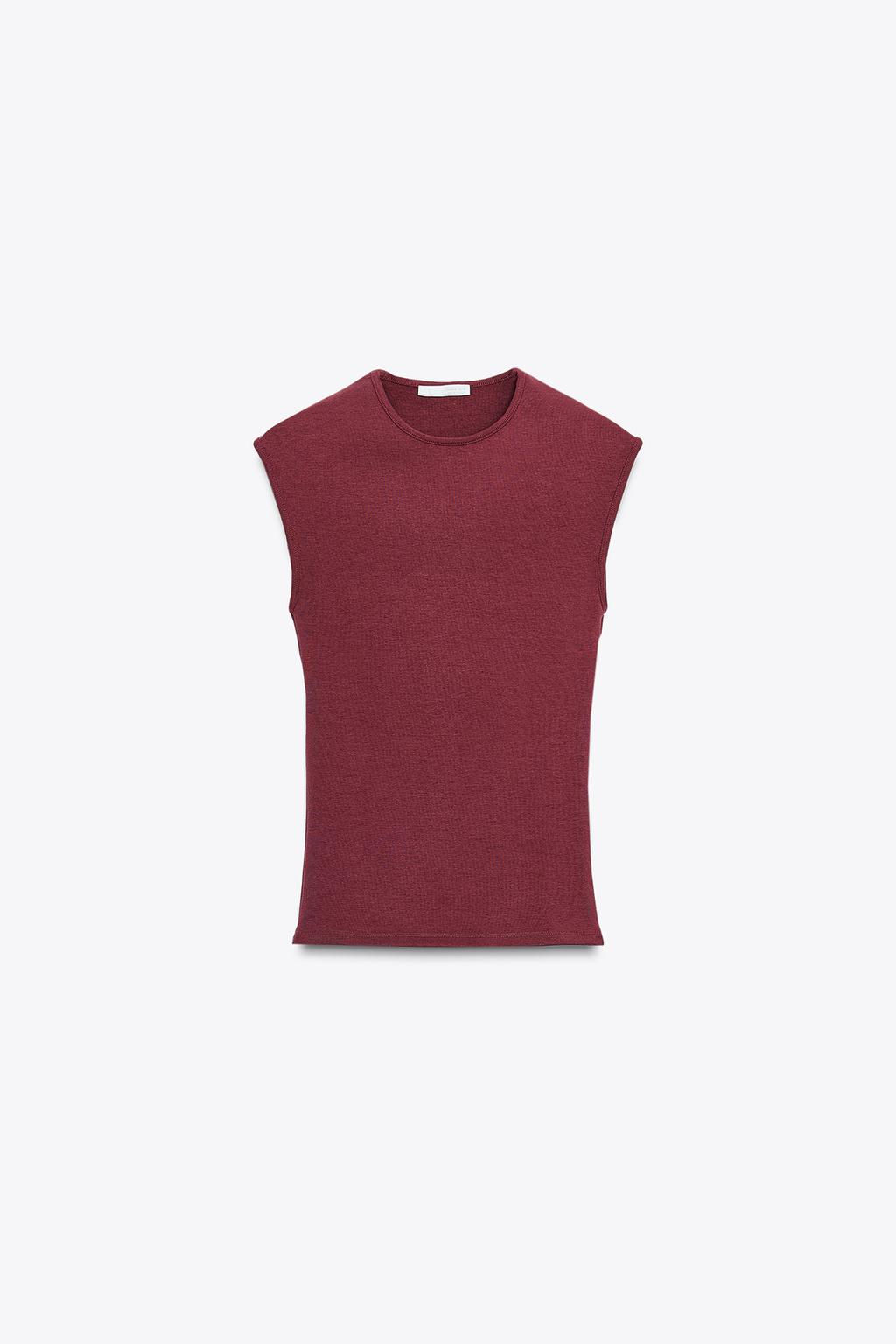 STRETCH RIB T-SHIRT - Zara фото 17