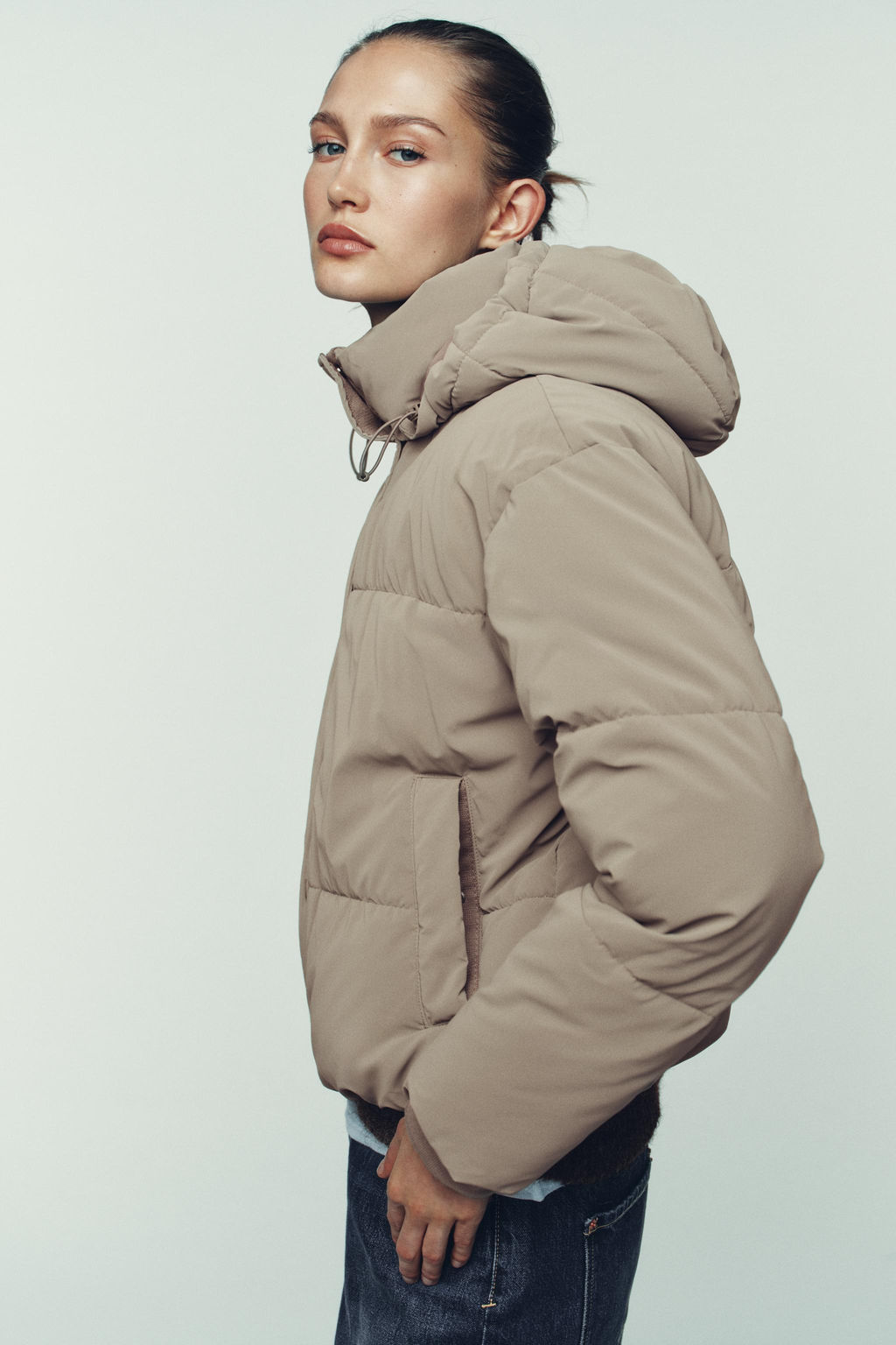 ANORAK CORTO CAPUCHA WATER REPELLENT WINDPROOF / Tostado - Zara фото 5