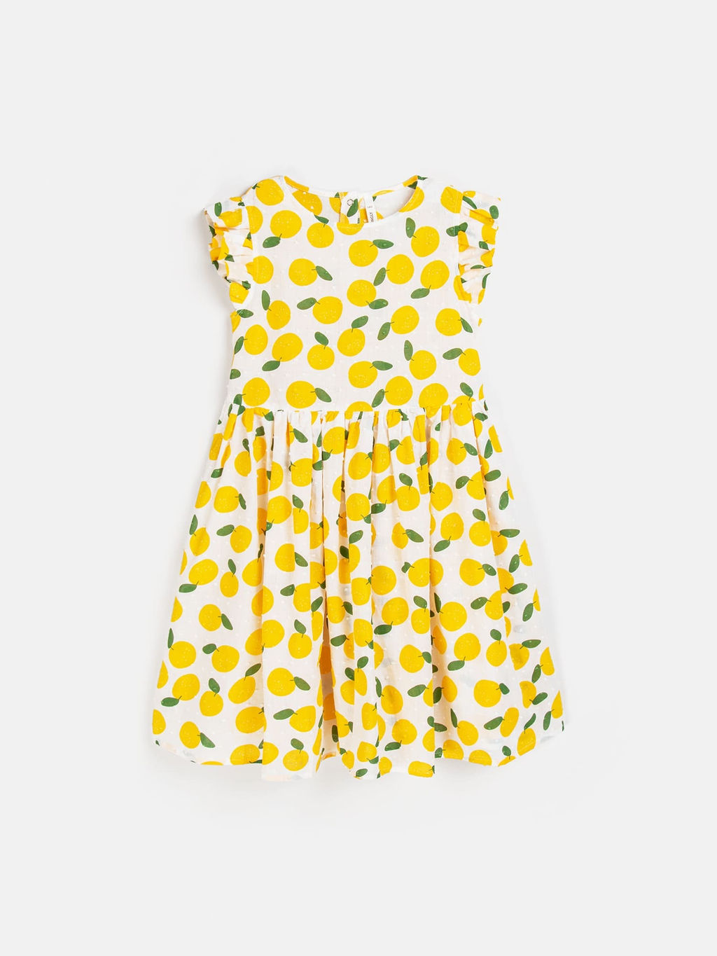 Платье хлопковое Апельсины 7+