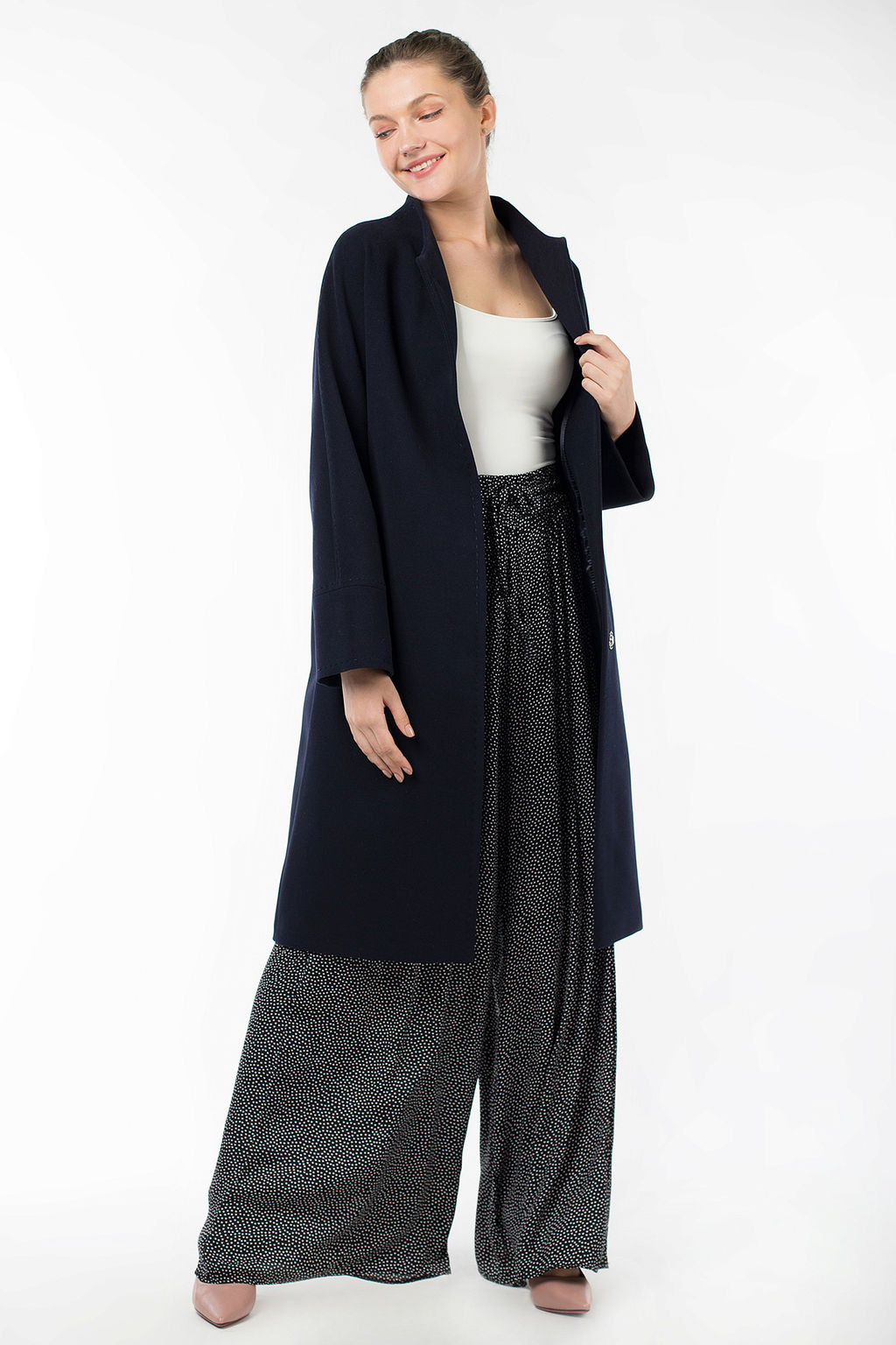 Пальто женское демисезонное (пояс) - El podio фото 6