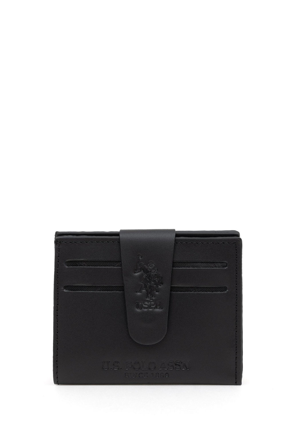 U. S. Polo Assn Мужская черная визитница