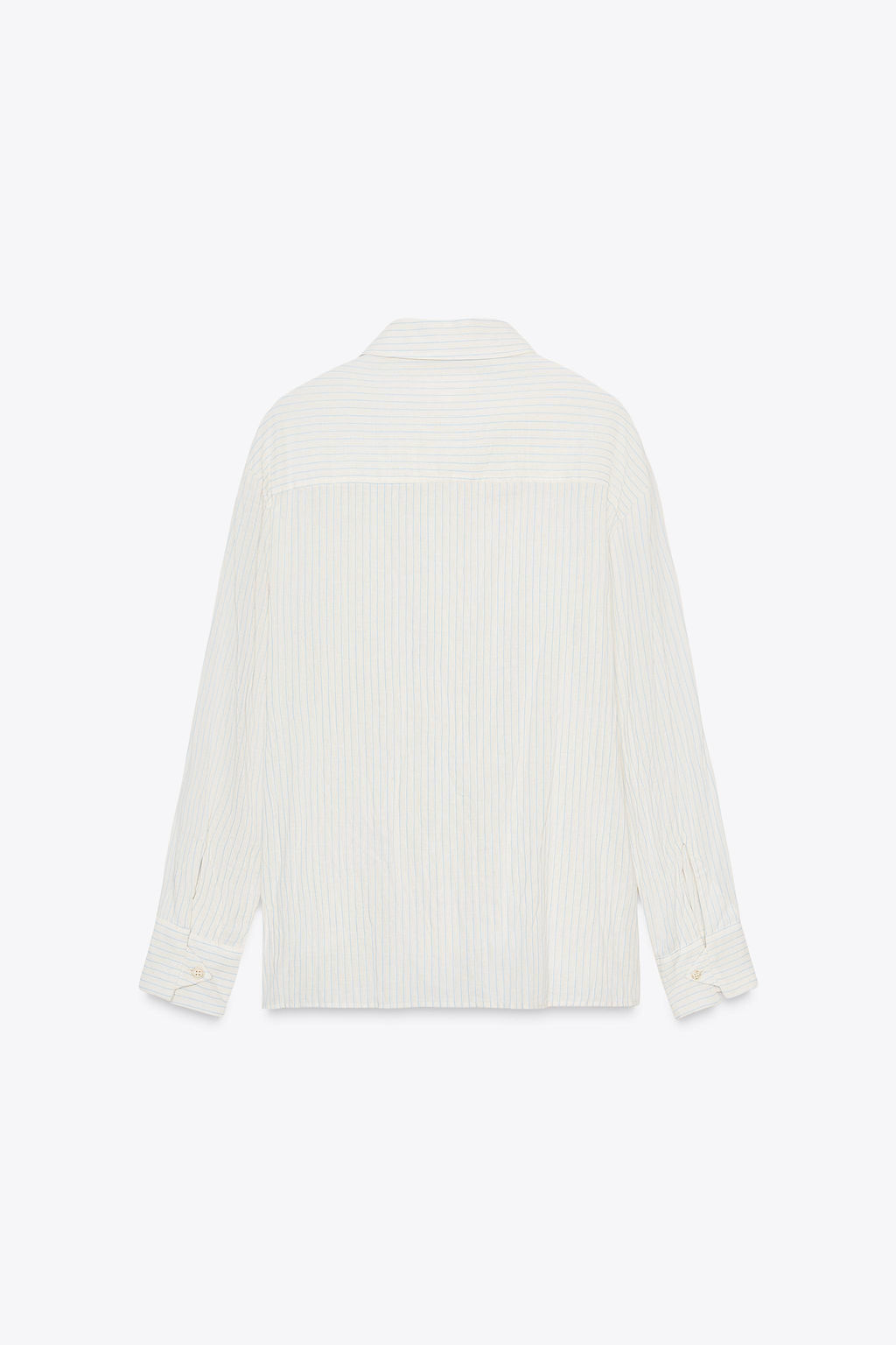 ZW COLLECTION STRIPED CRINKLED SHIRT - Zara фото 6