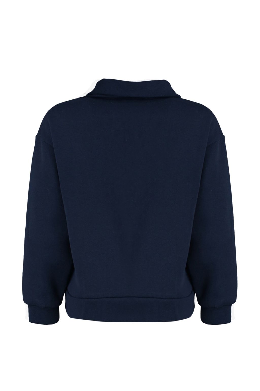 TRENDYOLMILLA Lacivert Regular/Normal Kal?p Sloganl? Fermuarl? Kal?n Ici Polarl? Sweatshirt TWOAW23SW00703  фото 8