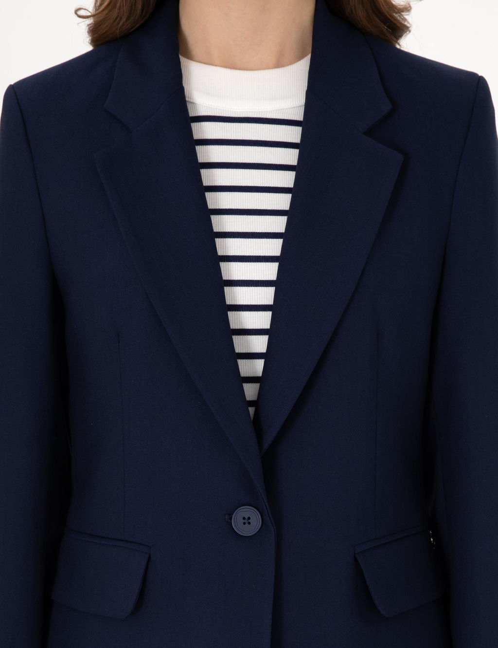 Lacivert Slim Fit Ceket