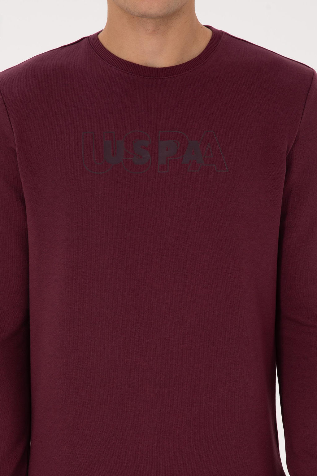 Erkek Bordo Sweatshirt