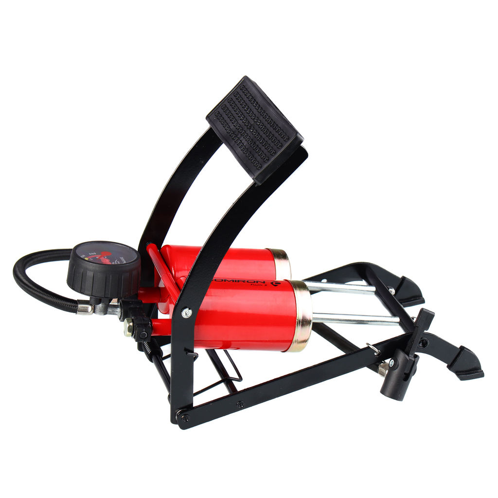 Насос ножной с манометром COMIRON FUJIN 2, стальной корпус, два поршня 55*110мм., вес 1,2 кг. /уп 10/ - Галеонтрейд фото 19