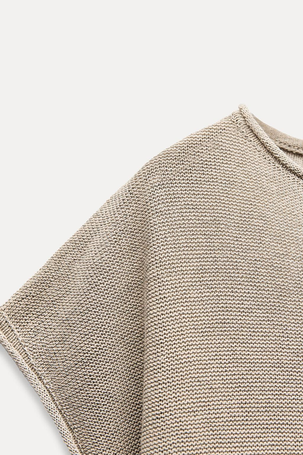 TURN-UP KNIT TOP - Zara фото 14