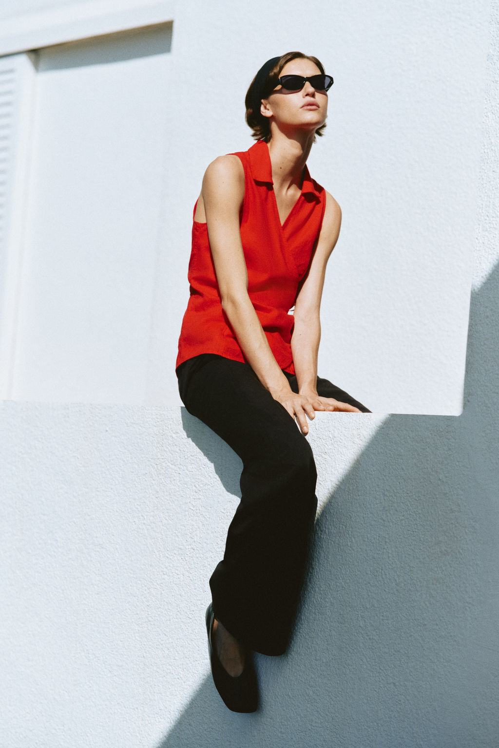Top cruzado en mezcla de lino - H&m фото 4