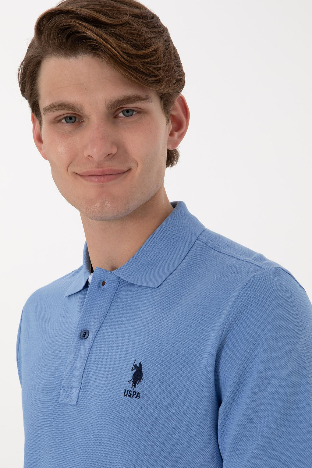 Erkek Regular Fit Polo Yaka Koyu Mavi Basic Ti__rt - U.s. polo assn фото 9