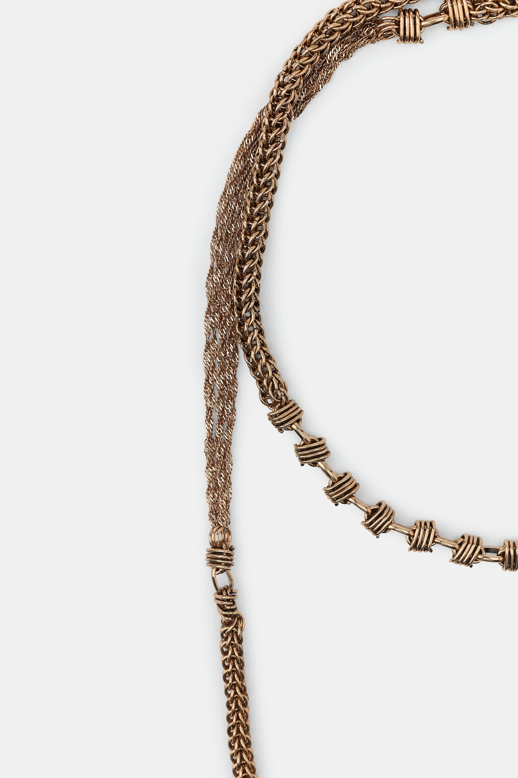 LONG DOUBLE-CHAIN NECKLACE - Zara фото 3