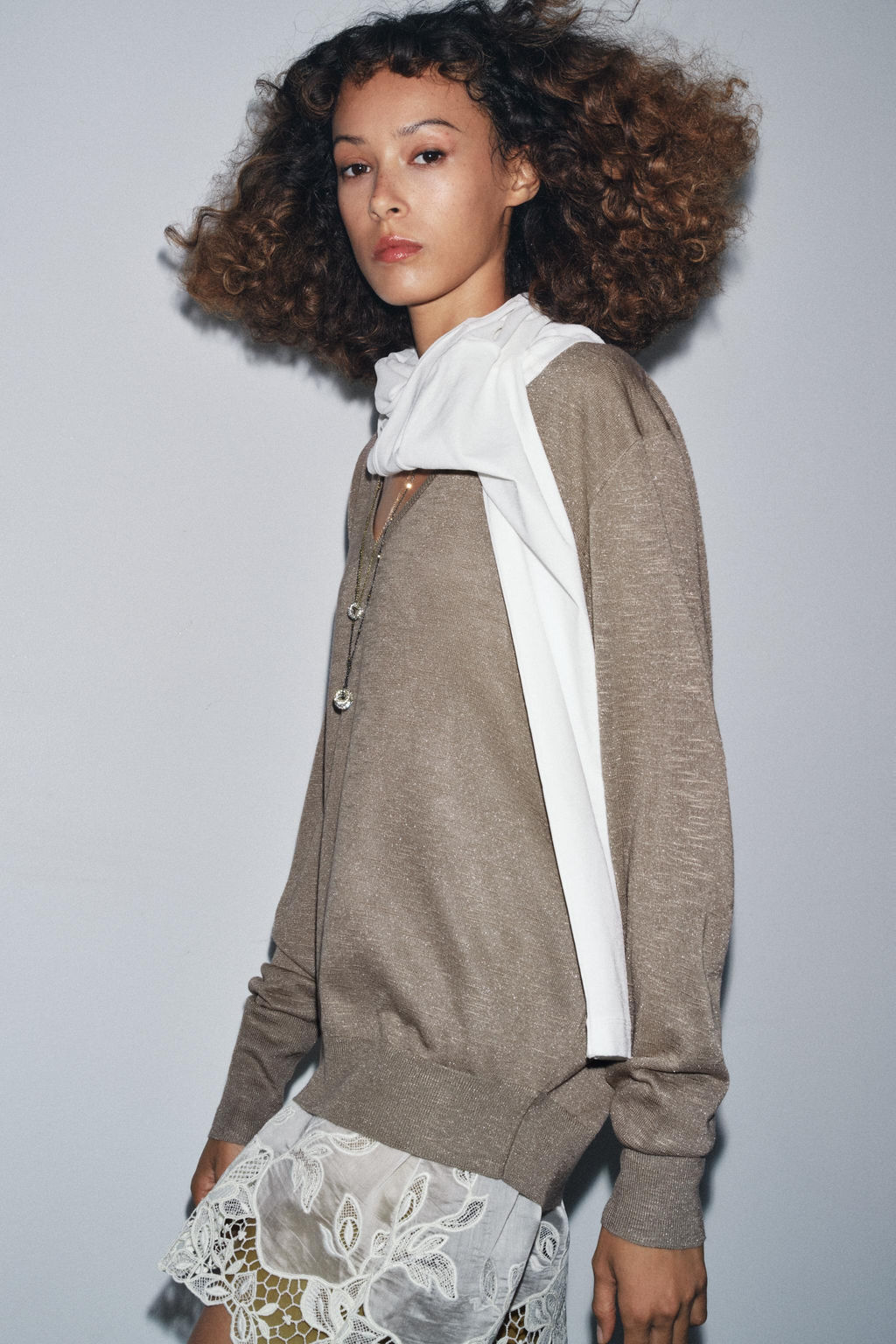 COMBINED KNIT SWEATER - Zara фото 5