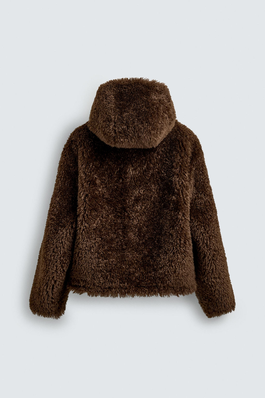 FAUX FUR HOODIE JACKET - Zara фото 2