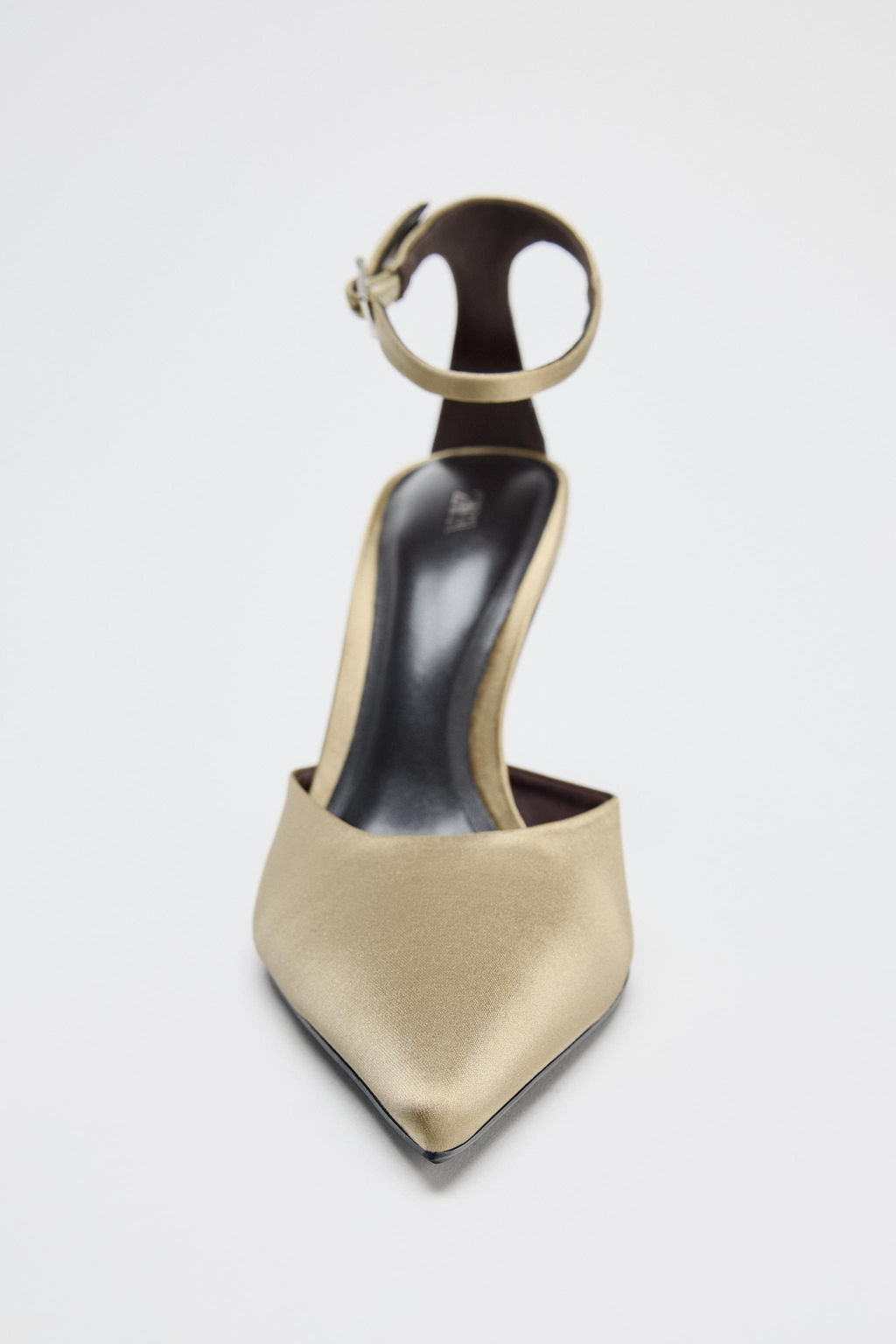 SATIN HIGH-HEEL SHOES WITH STRAP - Zara фото 14