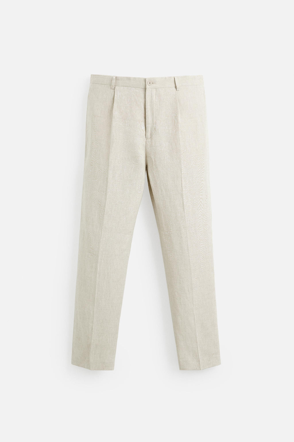 100% LINEN PLEATED TROUSERS - Zara фото 7