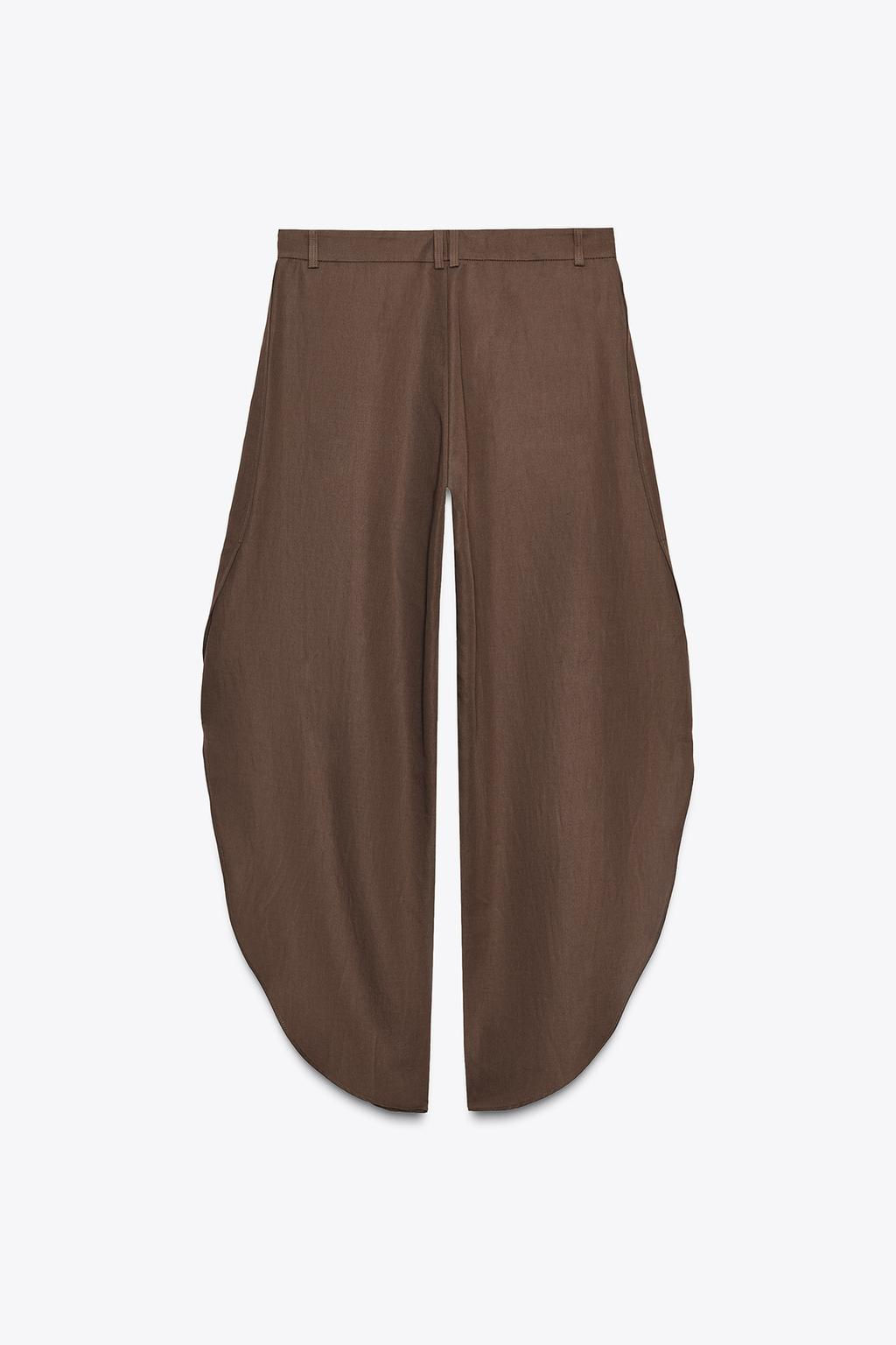 ZW COLLECTION WIDE-LEG TROUSERS WITH VENTS - Zara фото 5