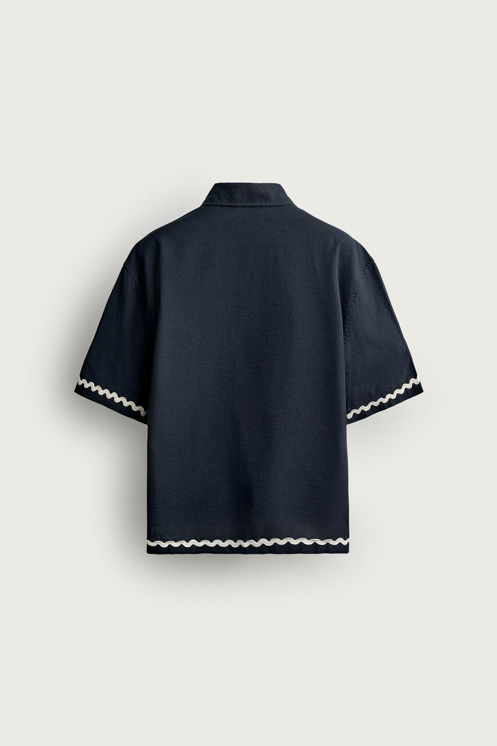 CAMISA RELAXED FIT BORDADO PECES / Marino - Zara фото 7