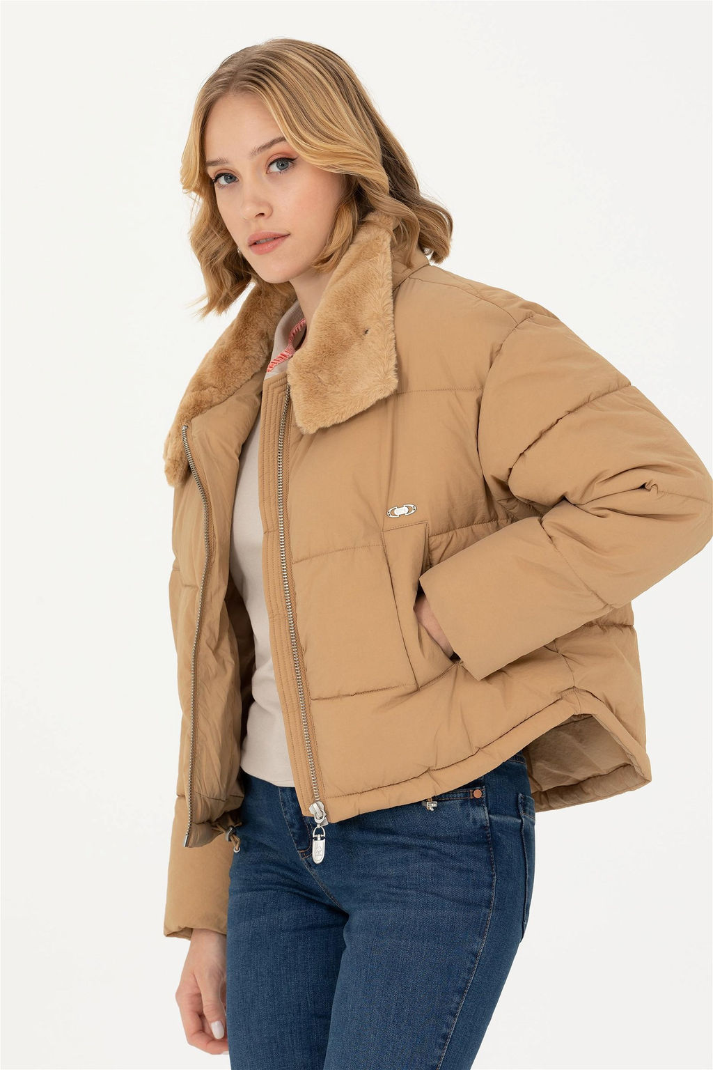 U. S. Polo Assn Женское песочное пальто - U.s. polo assn фото 10