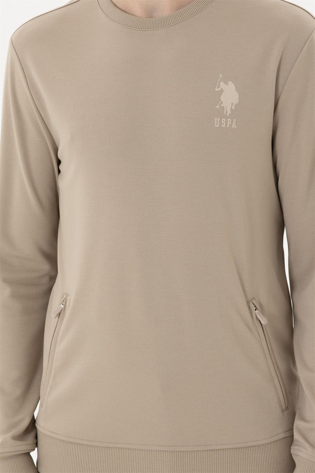 Мужской свитшот светло-хаки - U.s. polo assn фото 6