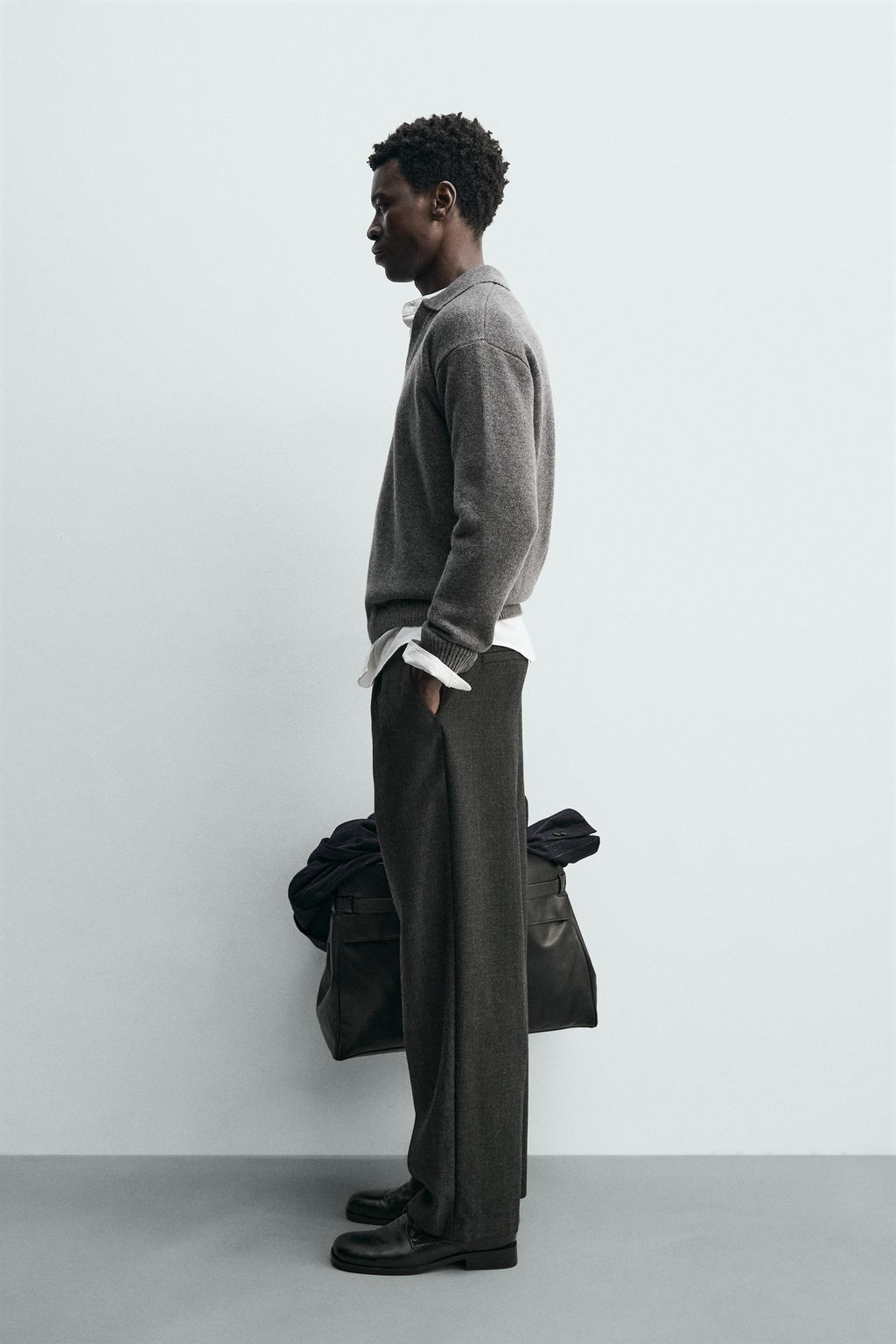 WOOL - CASHMERE KNIT POLO SHIRT - Zara фото 4