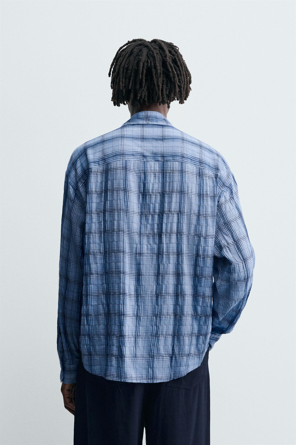 CHECK FLOWING SHIRT - Zara фото 3