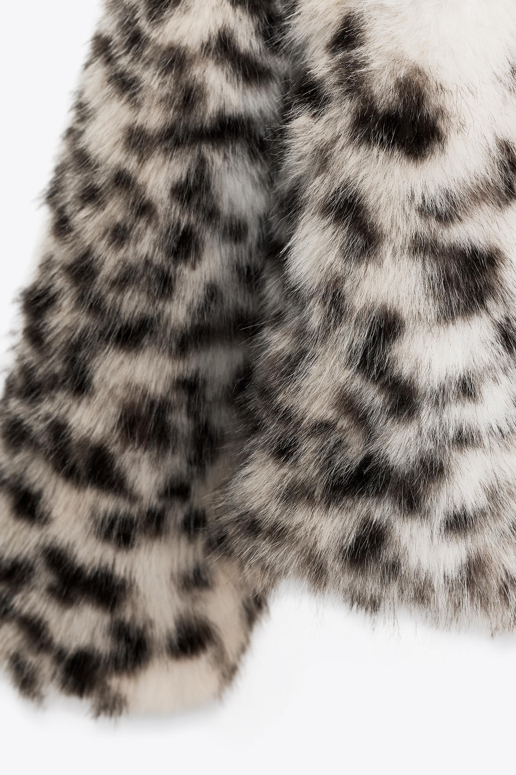 ANIMAL PRINT FAUX FUR JACKET ZW COLLECTION - Zara фото 9