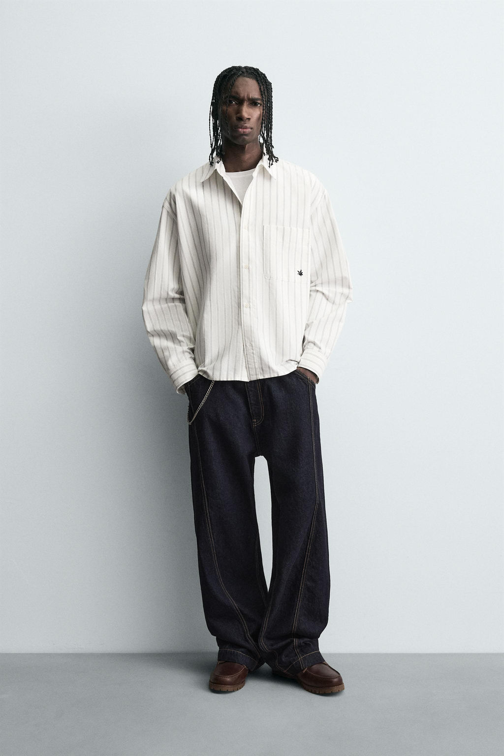 STRIPED SHIRT WITH POCKET