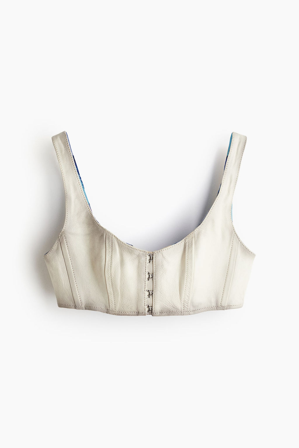 Top bustier cropped de piel - H&m фото 5
